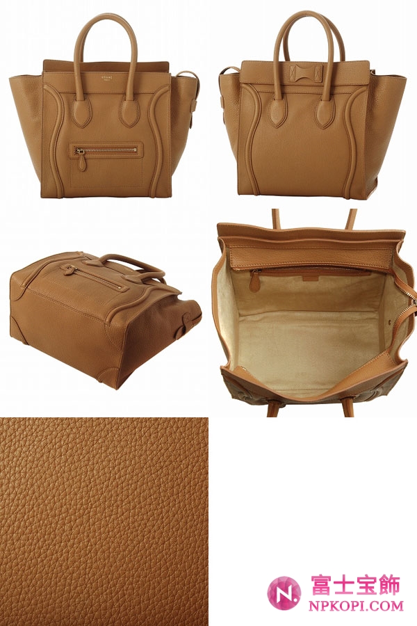 セリーヌ コピー   MINI SHOPPER GRAINEDボックス型トートバッグ 16521 3GFL 04FG